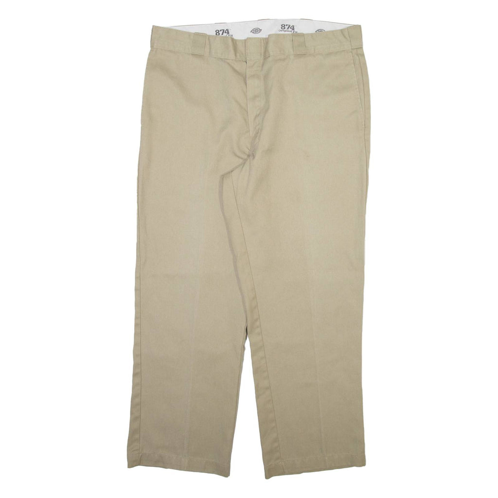 DICKIES 874 Workwear Mens Trousers Beige Regular Straight W38 L29