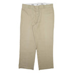 DICKIES 874 Workwear Mens Trousers Beige Regular Straight W38 L29