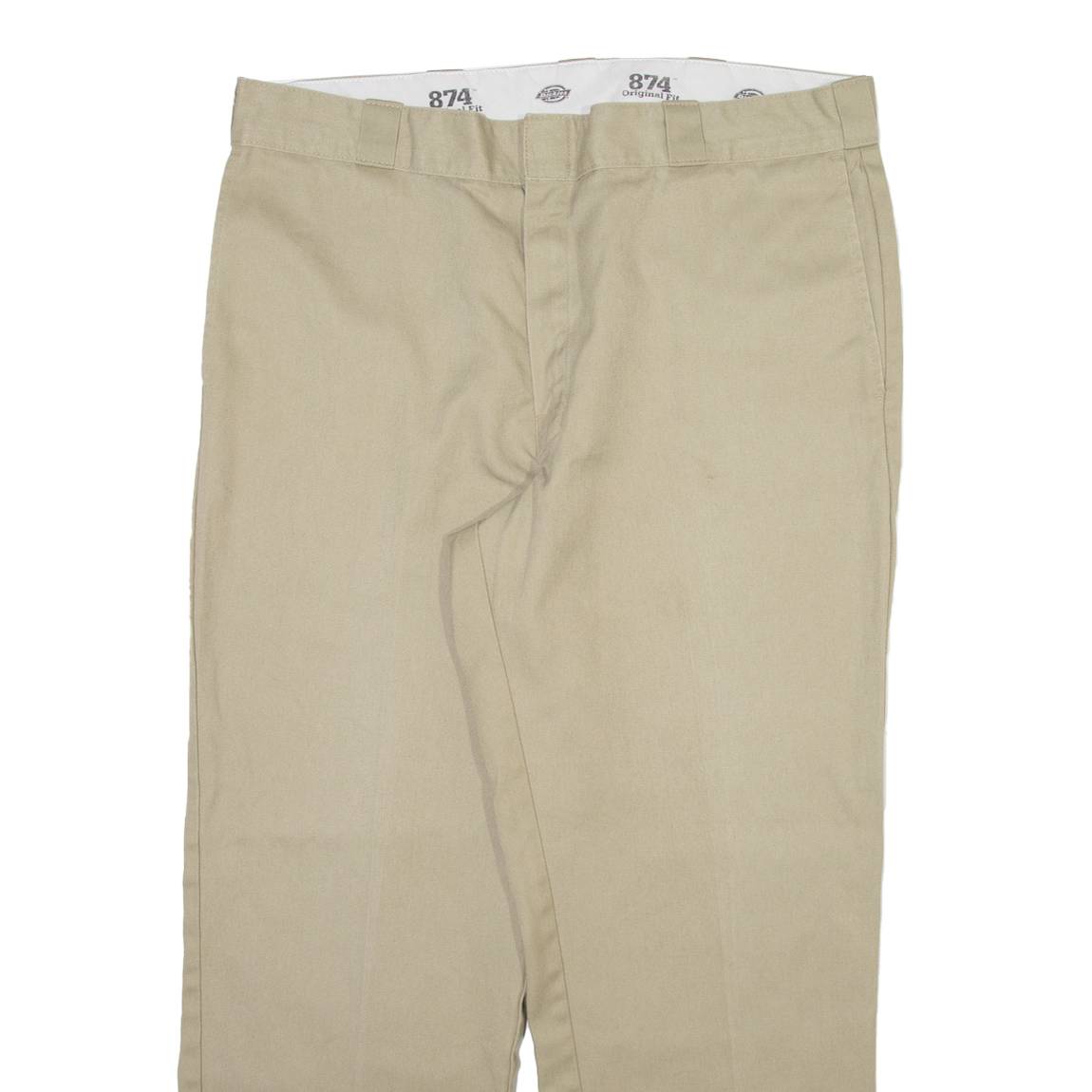 DICKIES 874 Workwear Mens Trousers Beige Regular Straight W38 L29