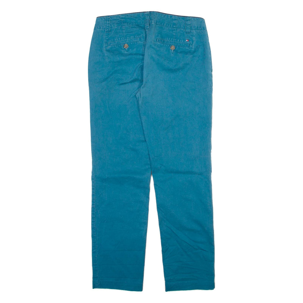 TOMMY HILFIGER Womens Trousers Blue Slim Straight W29 L28