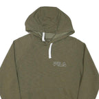 FILA Boys Green M Hoodie Cotton Blend Pullover Hooded Jumper Drawstring