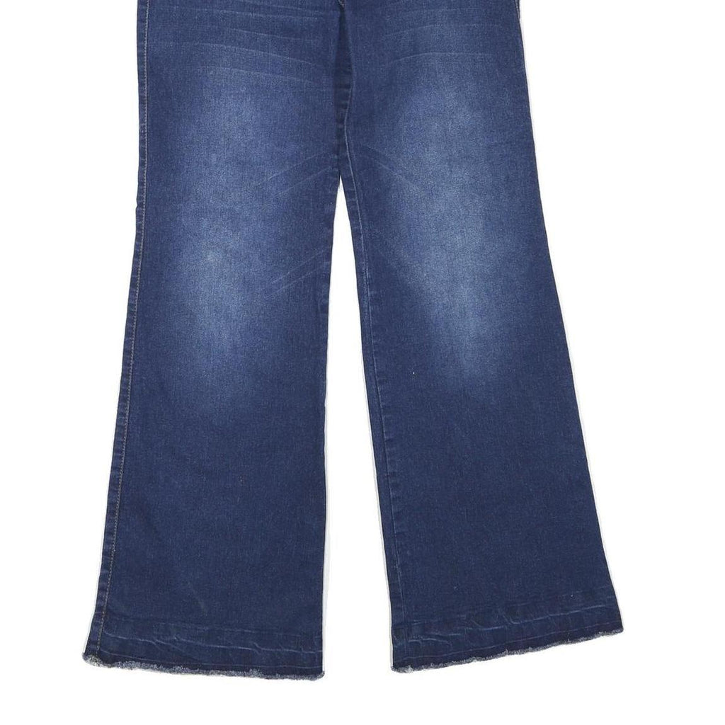 CP COMPANY Womens Jeans Blue Regular Flared Denim Medium W30 L28 Zip Cotton