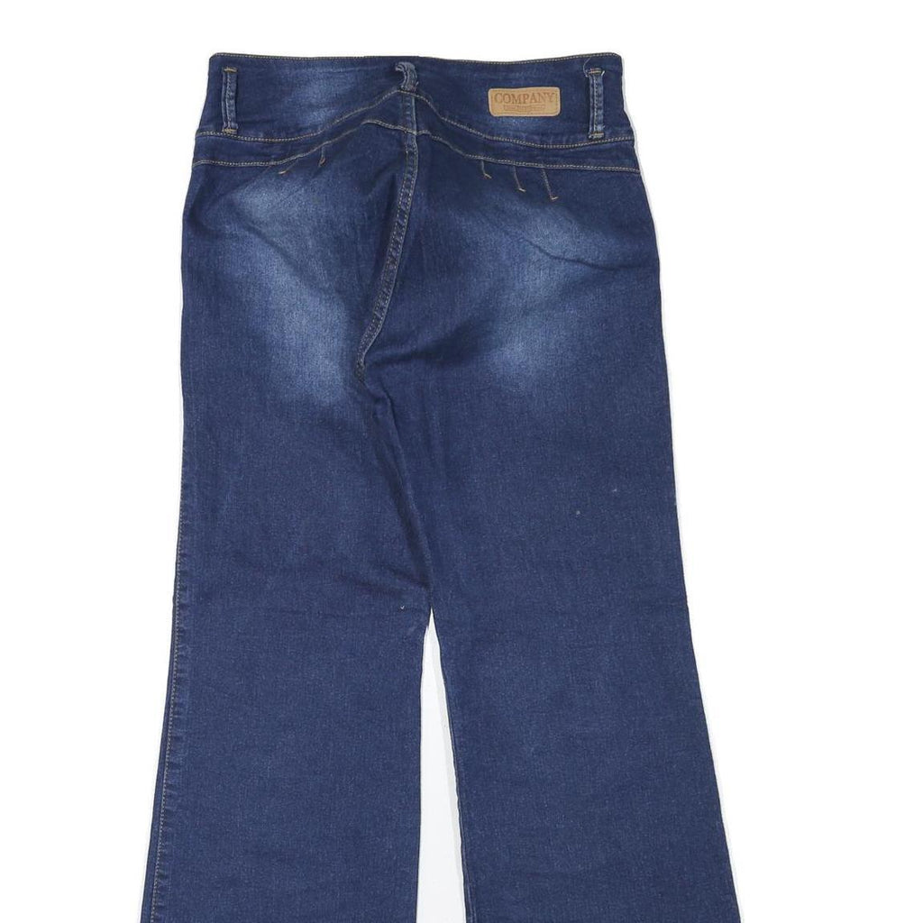 CP COMPANY Womens Jeans Blue Regular Flared Denim Medium W30 L28 Zip Cotton