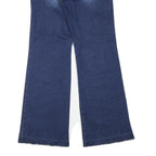 CP COMPANY Womens Jeans Blue Regular Flared Denim Medium W30 L28 Zip Cotton