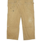 DICKIES Mens Beige Regular Fit Straight Leg Denim Cotton Blend Medium Wash W32