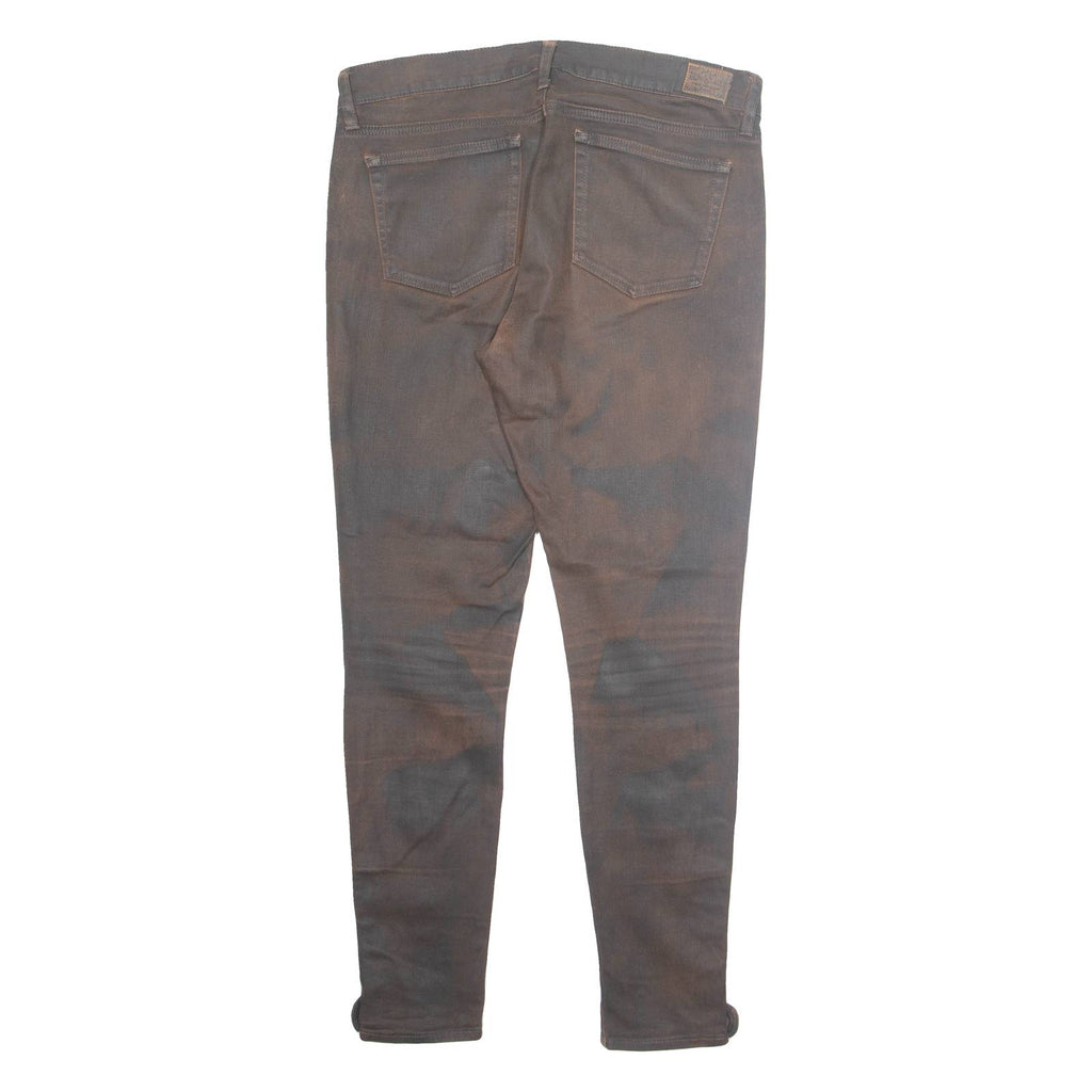 POLO RALPH LAUREN Womens Trousers Brown Regular Skinny W34 L28