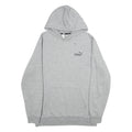 PUMA Mens Grey Hoodie L Cotton Blend Pullover Casual Sweatshirt