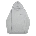 PUMA Mens Grey Hoodie L Cotton Blend Pullover Casual Sweatshirt