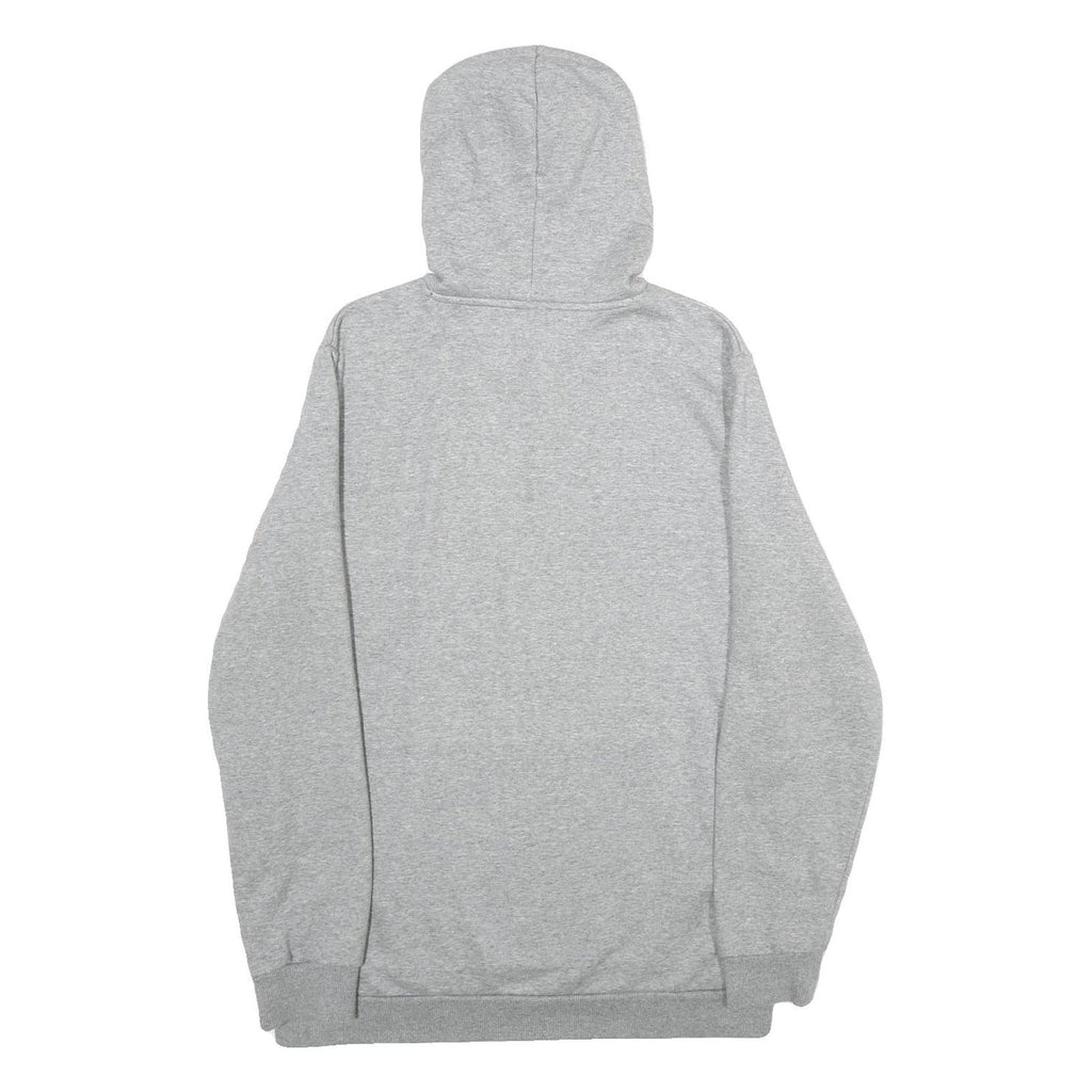 PUMA Mens Grey Hoodie L Cotton Blend Pullover Casual Sweatshirt