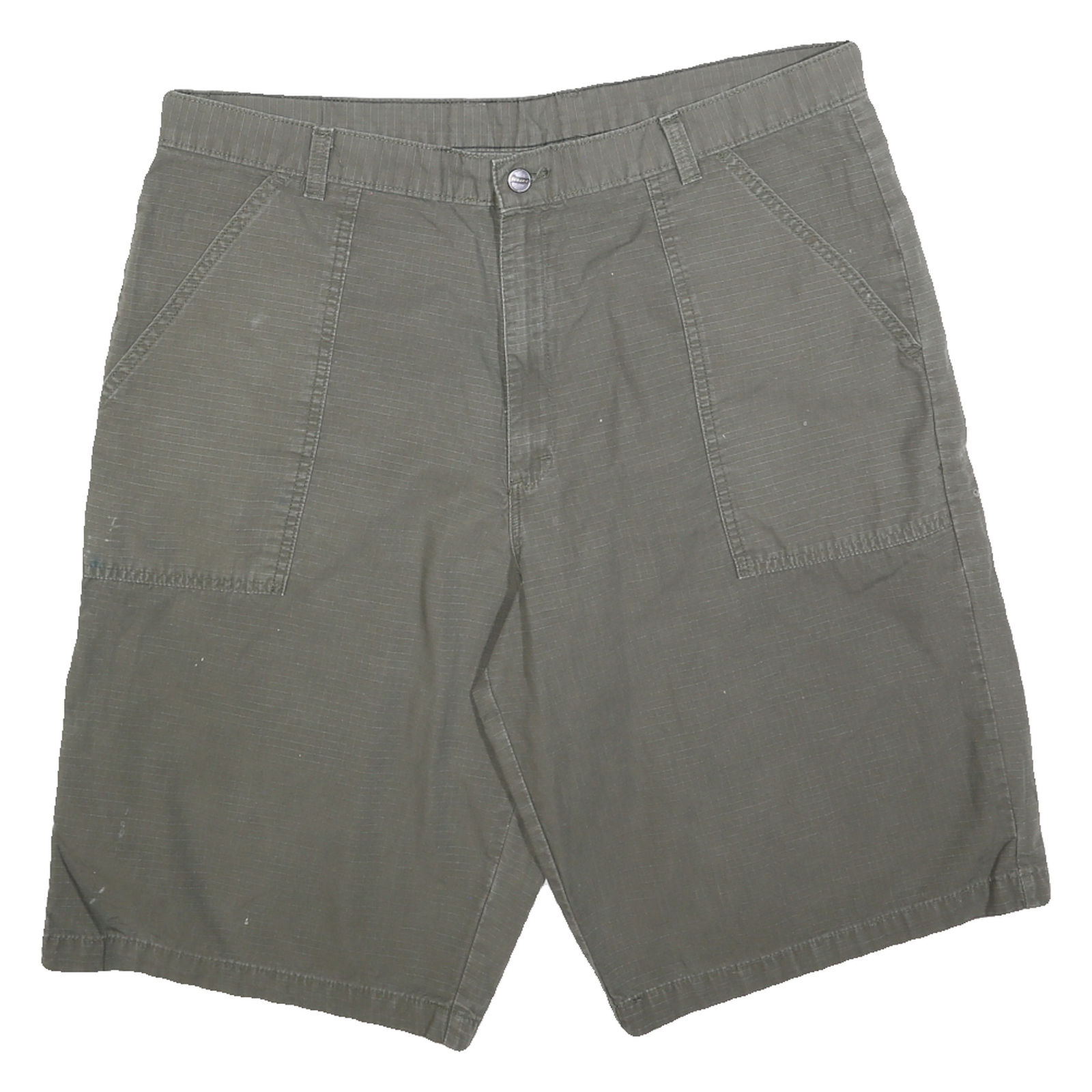DICKIES Mens Shorts Green XL W38 Casual Cotton Blend Plain Cargo Workwear