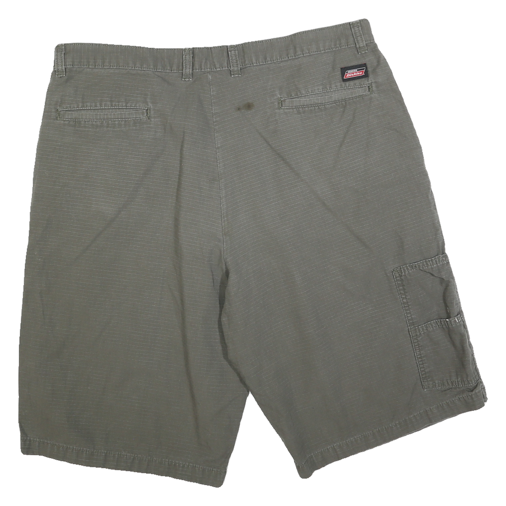 DICKIES Mens Shorts Green XL W38 Casual Cotton Blend Plain Cargo Workwear