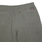 DICKIES Mens Shorts Green XL W38 Casual Cotton Blend Plain Cargo Workwear