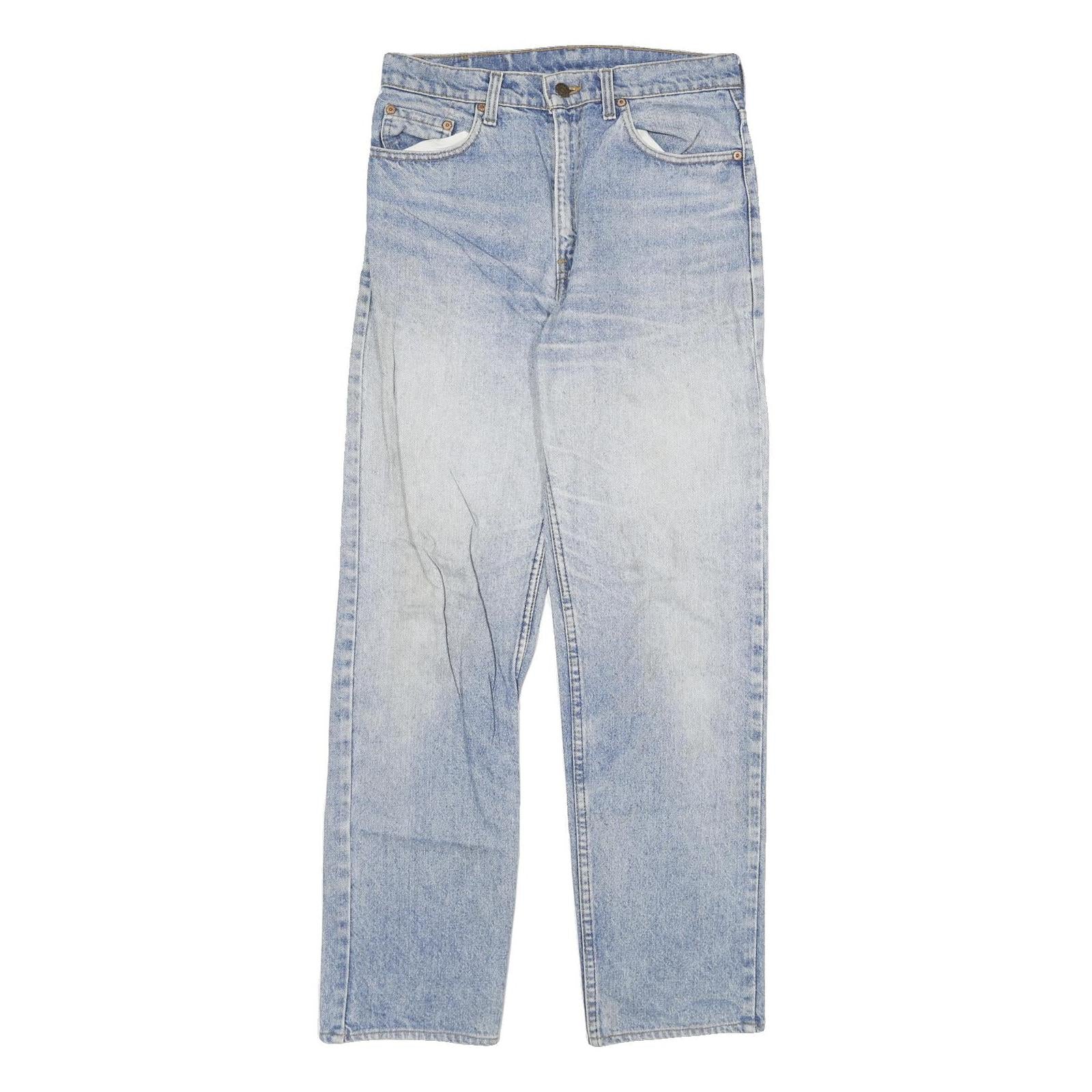 LEVI'S Mens Regular Fit Blue Denim Jeans Button W29 L31 Classic Straight