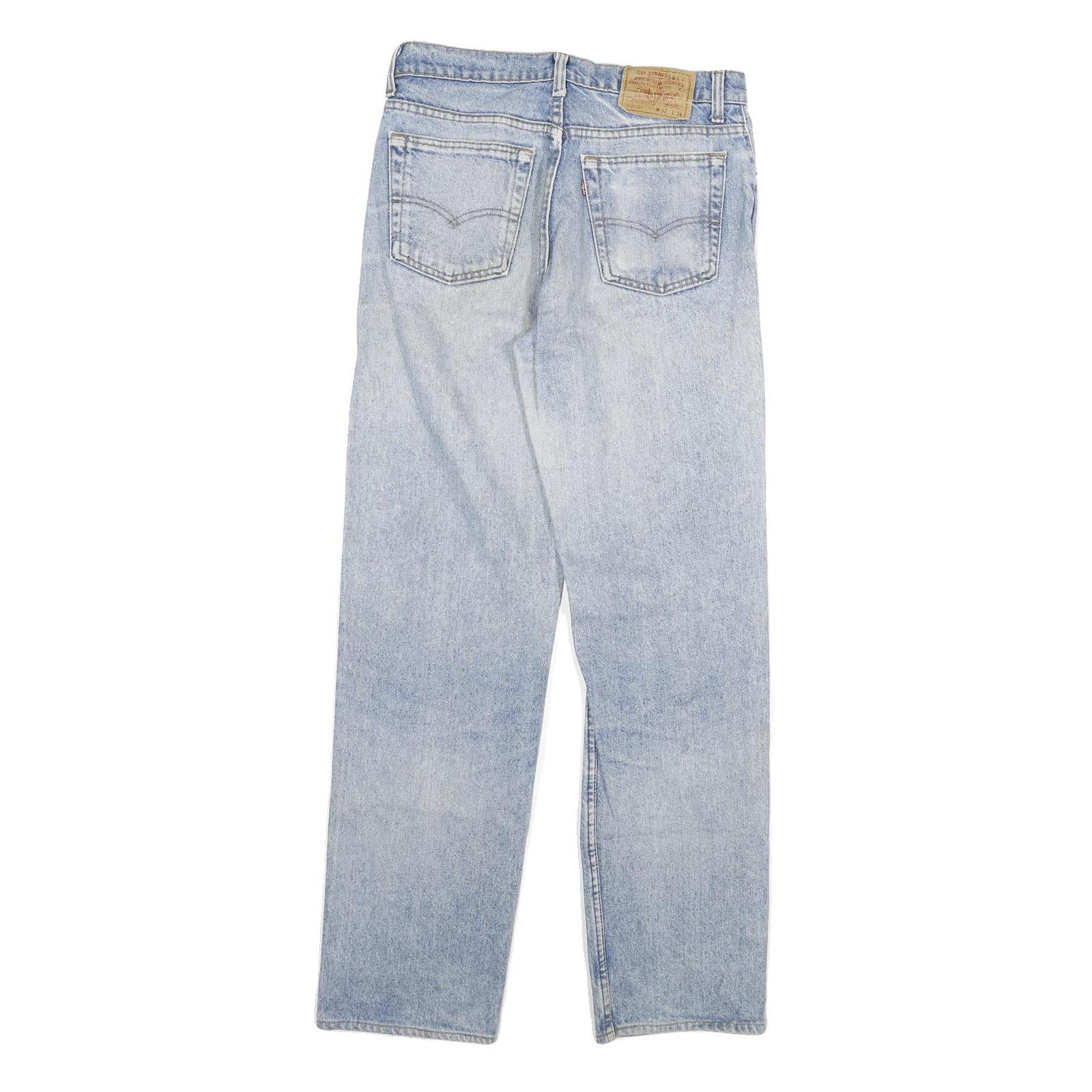 LEVI'S Mens Regular Fit Blue Denim Jeans Button W29 L31 Classic Straight