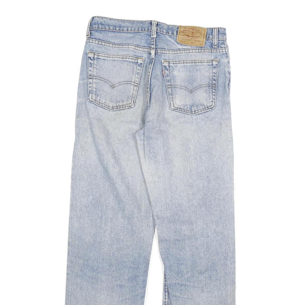 LEVI'S Mens Regular Fit Blue Denim Jeans Button W29 L31 Classic Straight