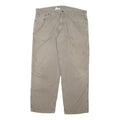 CARHARTT Mens Cotton Blend Beige Loose Straight Trousers W40 L30 Workwear Casual