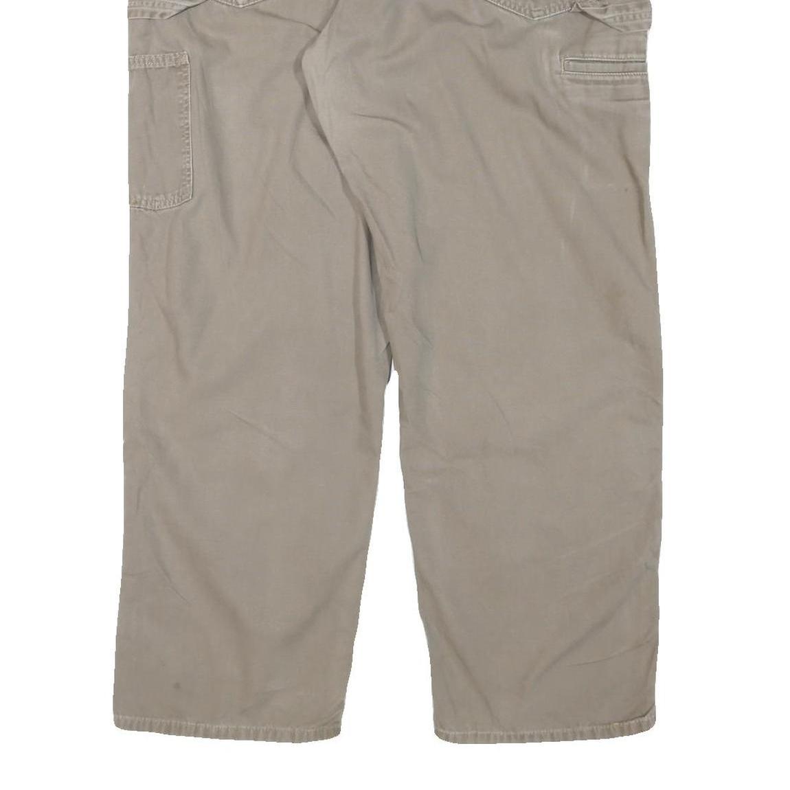 CARHARTT Mens Cotton Blend Beige Loose Straight Trousers W40 L30 Workwear Casual