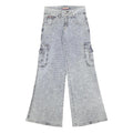 FIONELLA Womens Jeans Blue Loose Wide-Leg Denim Medium W28 L33 Casual Style Zip