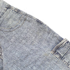 FIONELLA Womens Jeans Blue Loose Wide-Leg Denim Medium W28 L33 Casual Style Zip