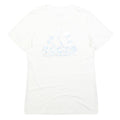 ADIDAS Mens White Cotton Blend T-Shirt S Short Sleeve Crew Neck Logo Graphic