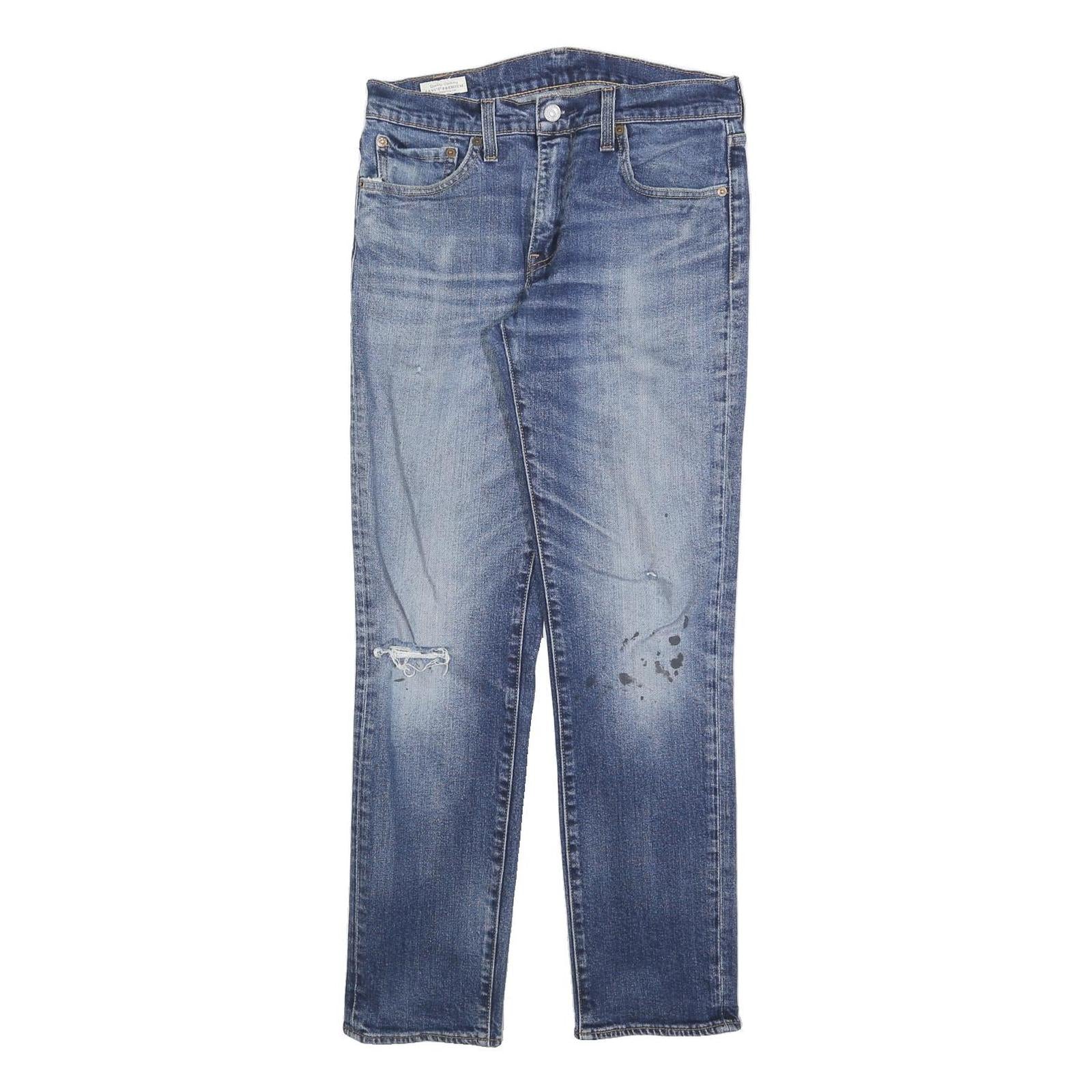 LEVI'S 511 BIG E Mens Jeans Blue Slim Straight Denim Medium W30 L30 Vintage