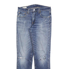 LEVI'S 511 BIG E Mens Jeans Blue Slim Straight Denim Medium W30 L30 Vintage