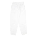 ESPRIT Womens Cotton White Classic Straight Trousers W26 L34 Casual Zip