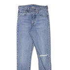 LEVI'S 501S Womens Jeans Blue Slim Skinny Denim Medium W25 L29 Classic Button