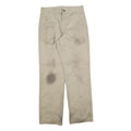 CARHARTT Mens Regular Beige Cotton Blend Workwear Trousers W30 L32