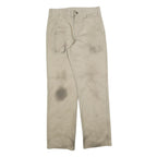 CARHARTT Mens Regular Beige Cotton Blend Workwear Trousers W30 L32