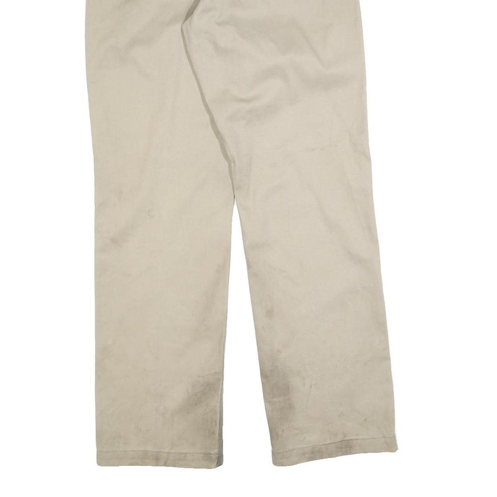 CARHARTT Mens Regular Beige Cotton Blend Workwear Trousers W30 L32