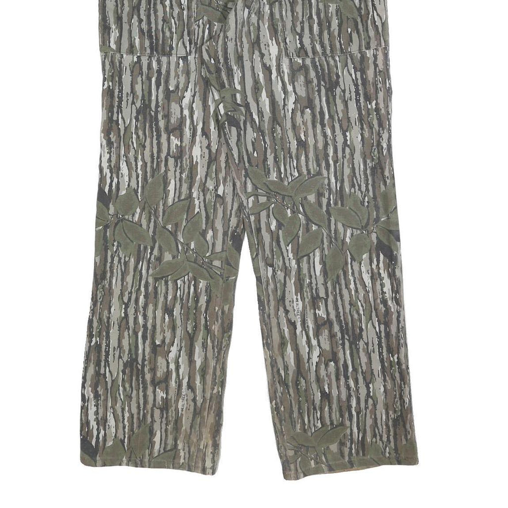 WALLS Mens Cotton Blend Relaxed Camouflage Trousers W35 L31 Casual Outdoor Wear