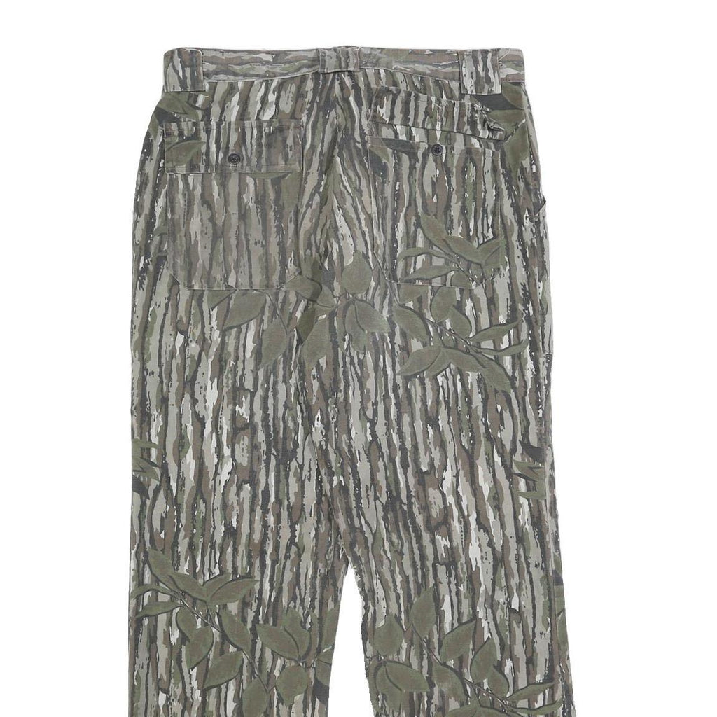 WALLS Mens Cotton Blend Relaxed Camouflage Trousers W35 L31 Casual Outdoor Wear