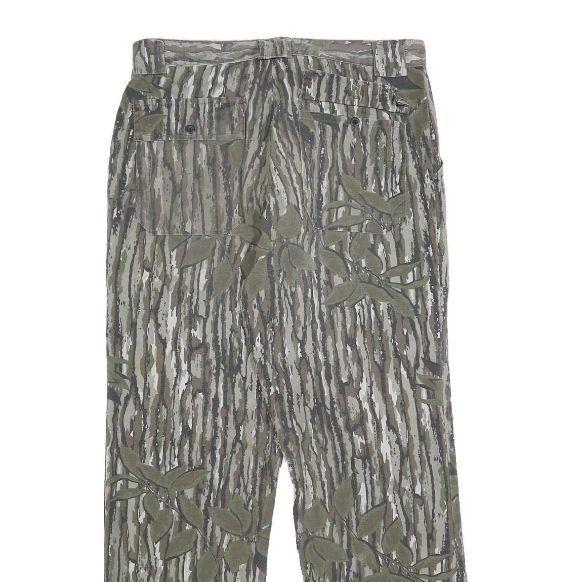 WALLS Mens Cotton Blend Relaxed Camouflage Trousers W35 L31 Casual Outdoor Wear