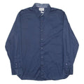 TED BAKER Mens Plain Shirt Blue Long Sleeve L