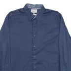 TED BAKER Mens Plain Shirt Blue Long Sleeve L