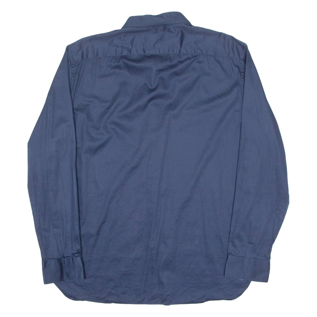 TED BAKER Mens Plain Shirt Blue Long Sleeve L