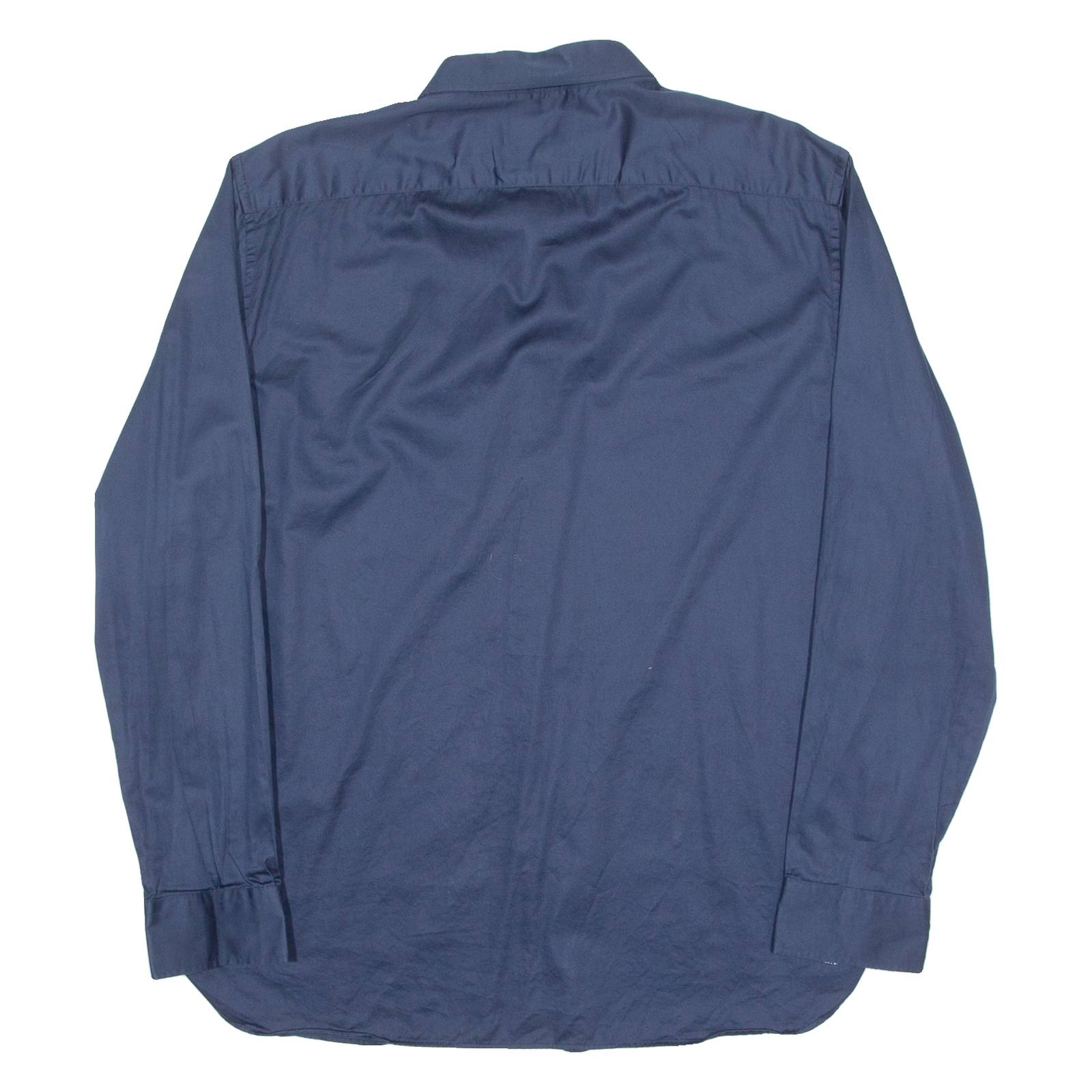 TED BAKER Mens Plain Shirt Blue Long Sleeve L