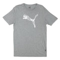 PUMA Mens Grey S Cotton Blend Short Sleeve Crew Neck Graphic T-Shirt
