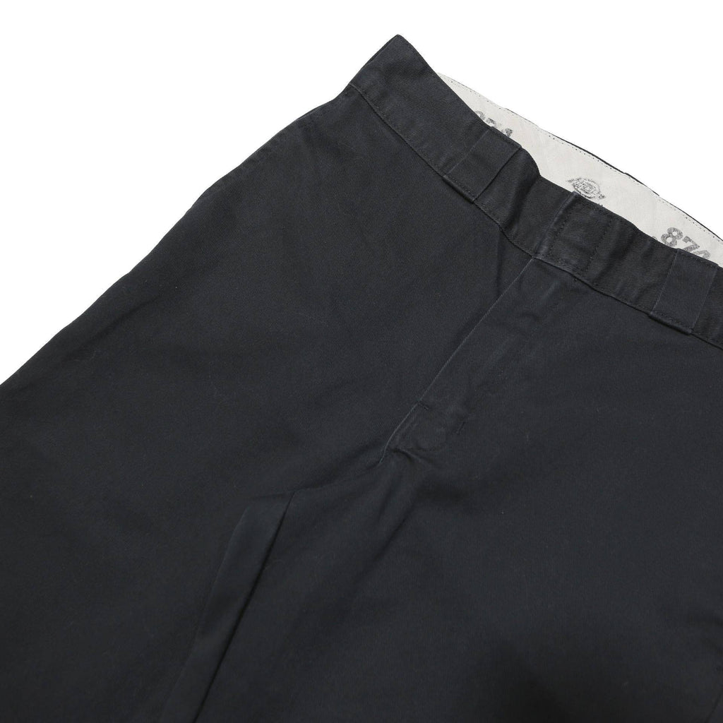 DICKIES Mens Black Classic Straight Trousers W30 L30 Polyester Zip Workwear