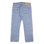 LEVI'S 501 Mens Jeans Blue Regular Straight Denim Light W35 L30 Classic Fit