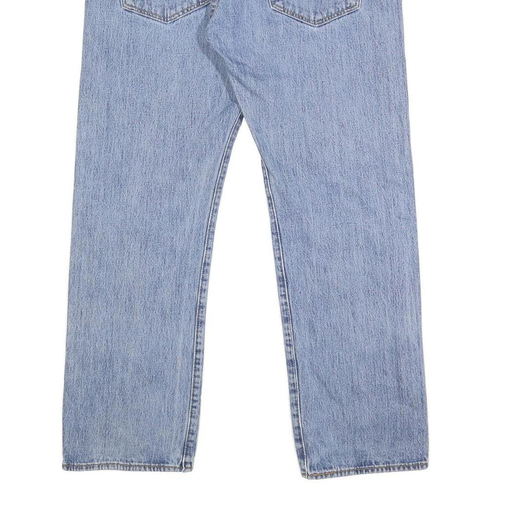LEVI'S 501 Mens Jeans Blue Regular Straight Denim Light W35 L30 Classic Fit