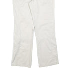 CECIL Womens Polyester Blend White Regular Fit Straight Leg Trousers W30 L32 Zip