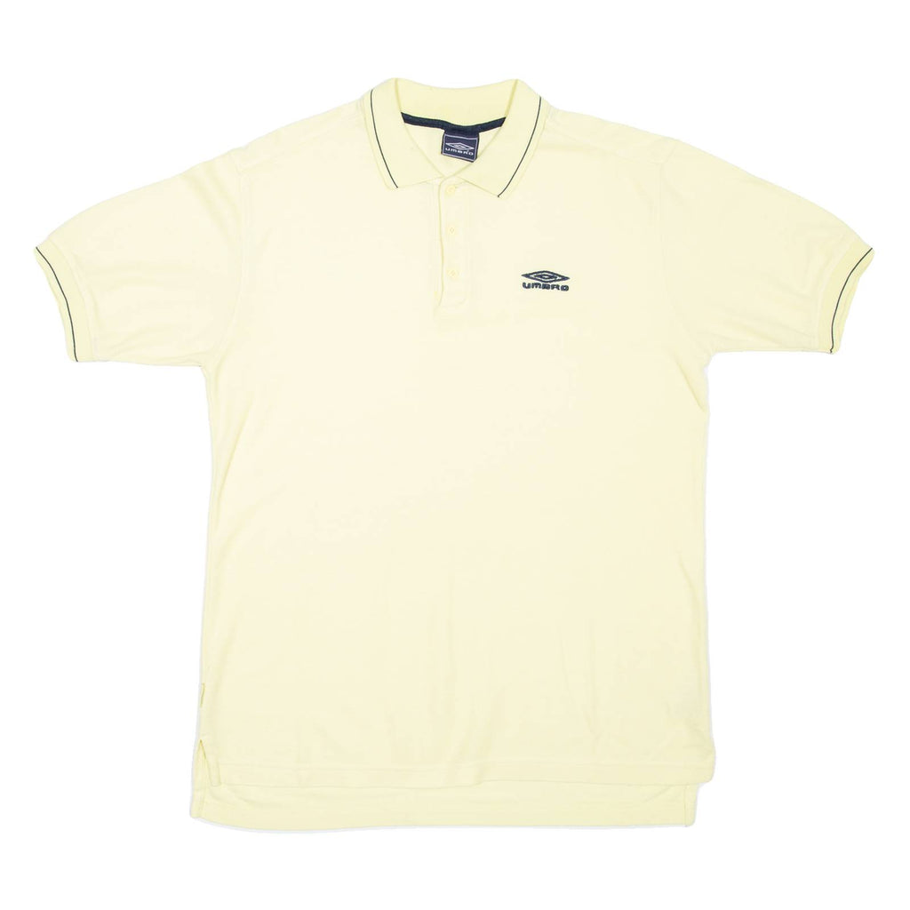UMBRO Mens Polo Shirt Yellow M