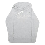 CALVIN KLEIN PERFORMANCE Womens Grey Hoodie S Cotton Blend Pullover Soft