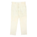 HACKETT LONDON Mens Cream Regular Fit Woven Trousers W36 L32 Classic Button