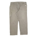 CARHARTT Mens Cotton Blend Beige Relaxed Straight Trousers W40 L32 Workwear