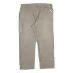 CARHARTT Mens Cotton Blend Beige Relaxed Straight Trousers W40 L32 Workwear