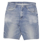 WRANGLER Mens Denim Blue Casual Shorts 2XL W36 Cotton Blend Classic Fit