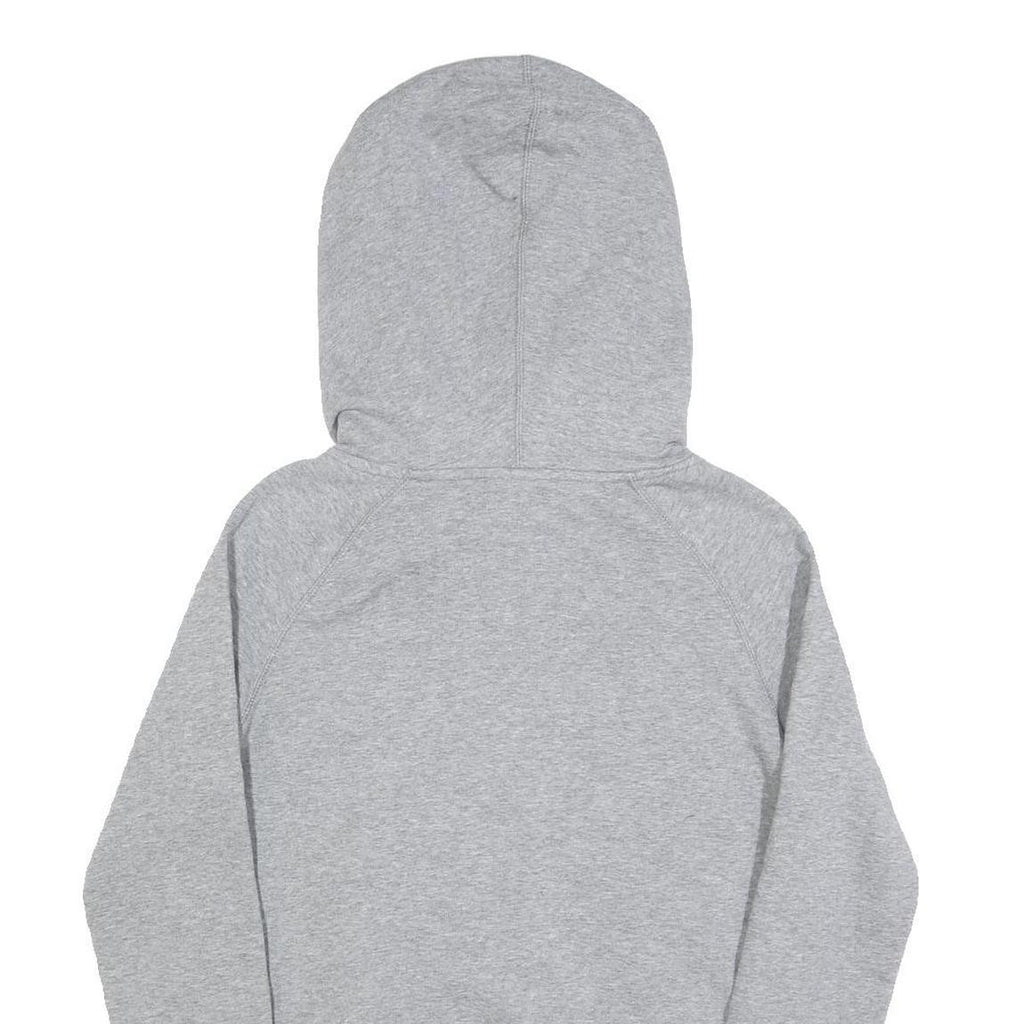 NIKE Womens Grey Hoodie S Cotton Blend Pullover Sports Casual Sweatshirt
